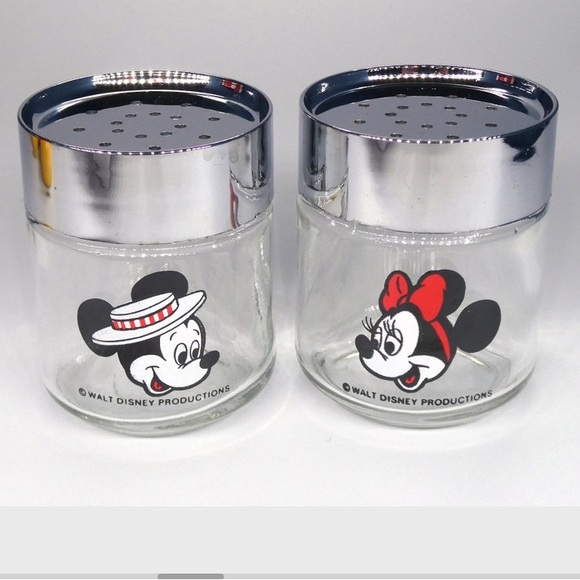 Vintage Disney Mickey and Minnie Mouse Salt & Pepper Shaker Set - Picture 1 of 6